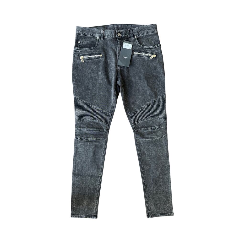 Size 32 - Balmain Denim Biker Jeans NEW with tags
